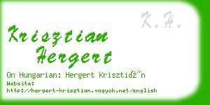 krisztian hergert business card